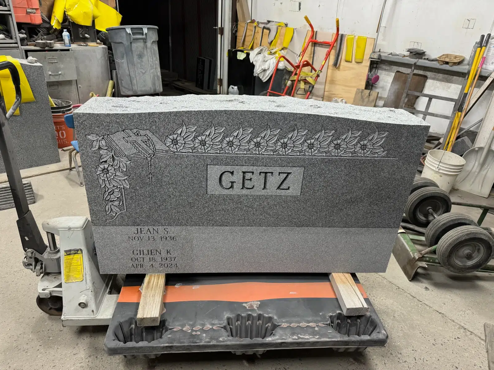 Granite Headstone for Grave hand-carved by Headstone Guide in NJ — image 5