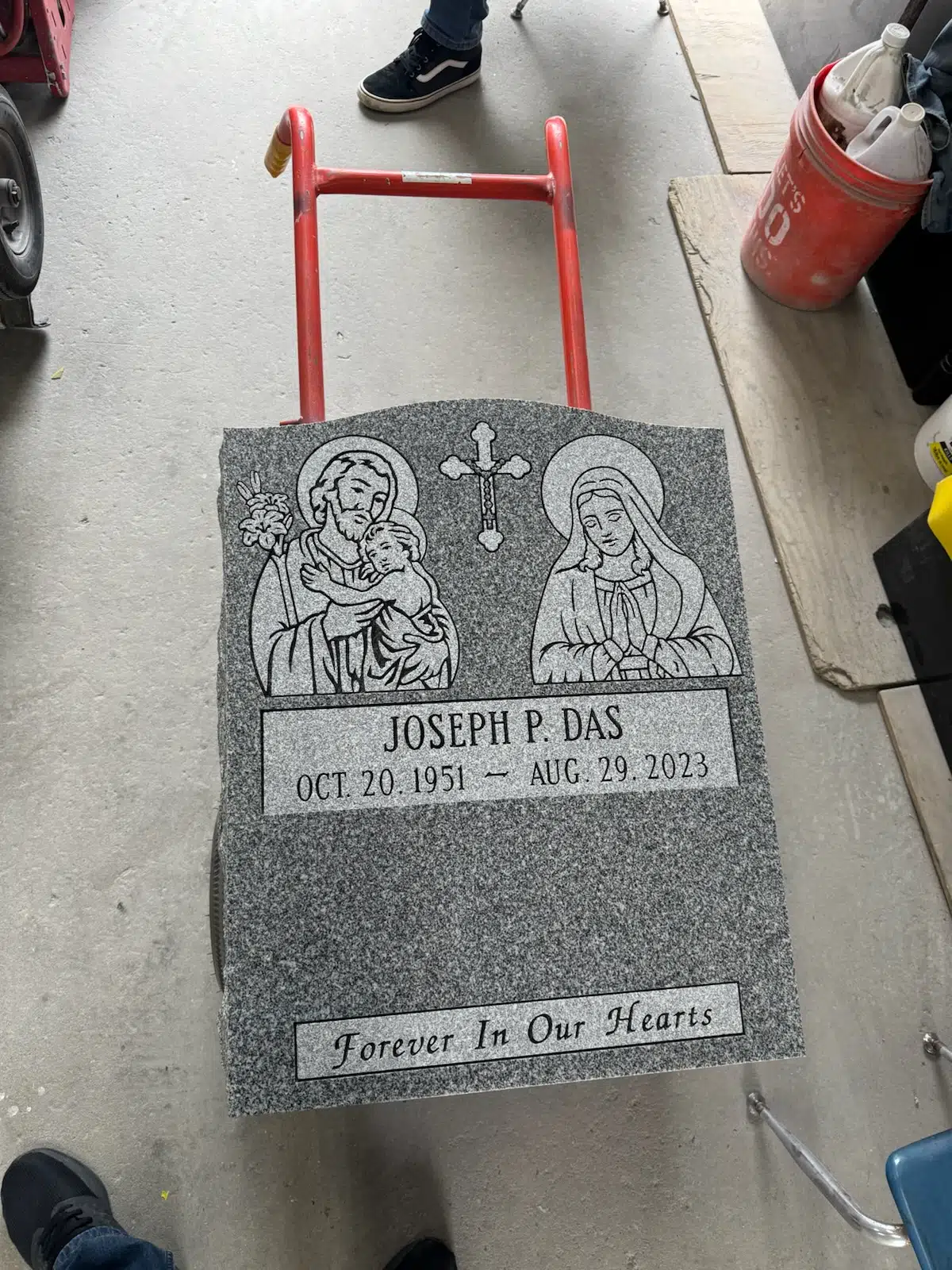 Granite Headstone for Grave hand-carved by Headstone Guide in NJ — image 9