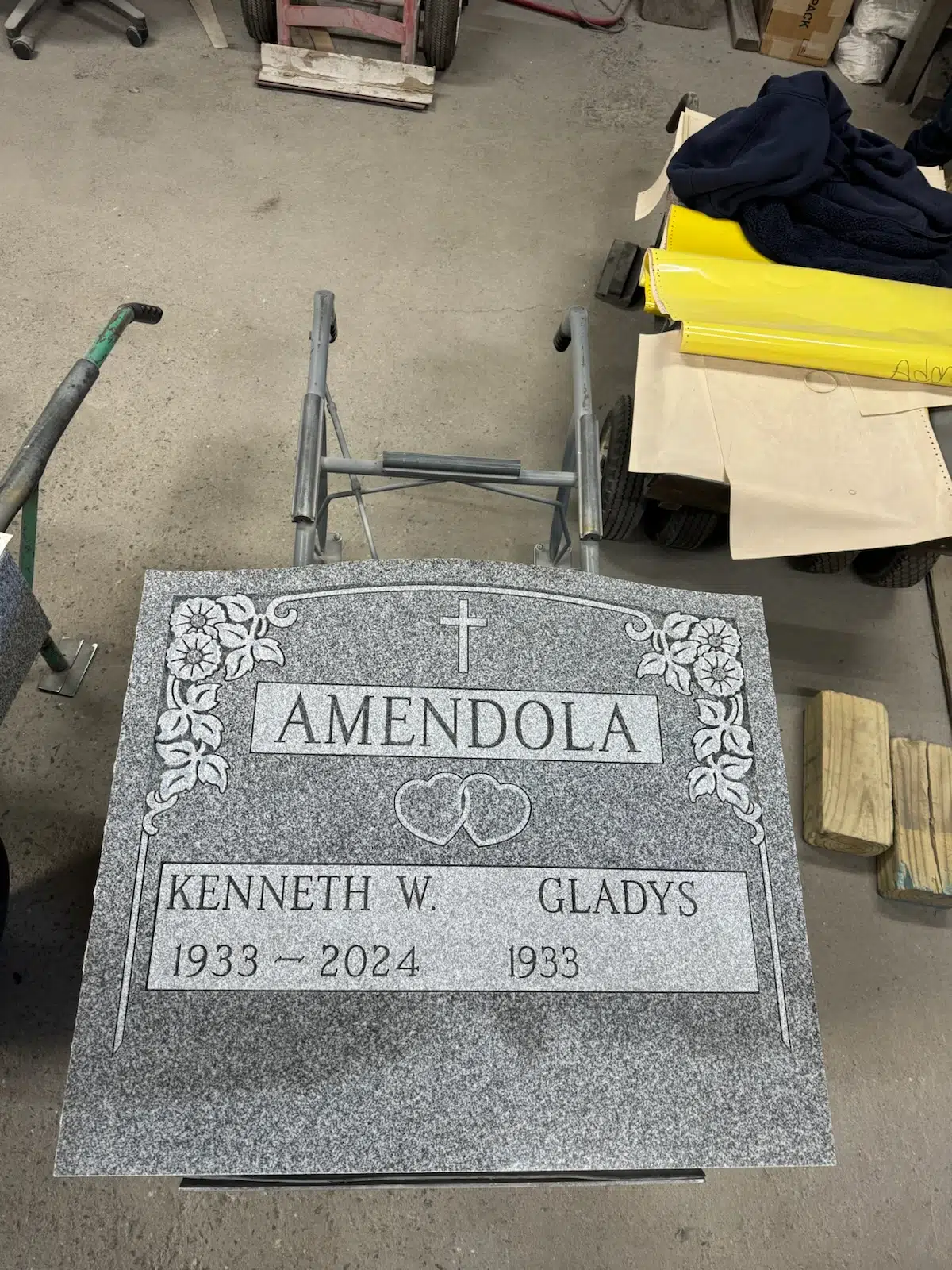 Granite Headstone for Grave hand-carved by Headstone Guide in NJ — image 2